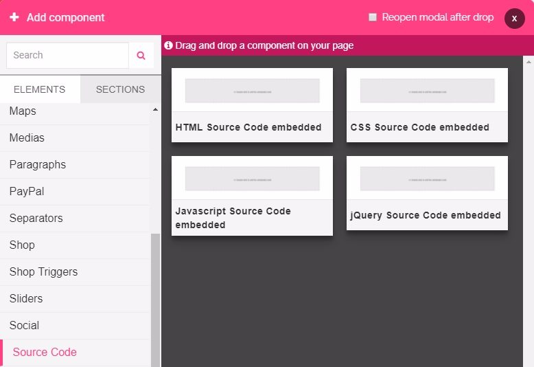 Installing the EqualWeb accessibility widget on AppDrag - step screenshot 2