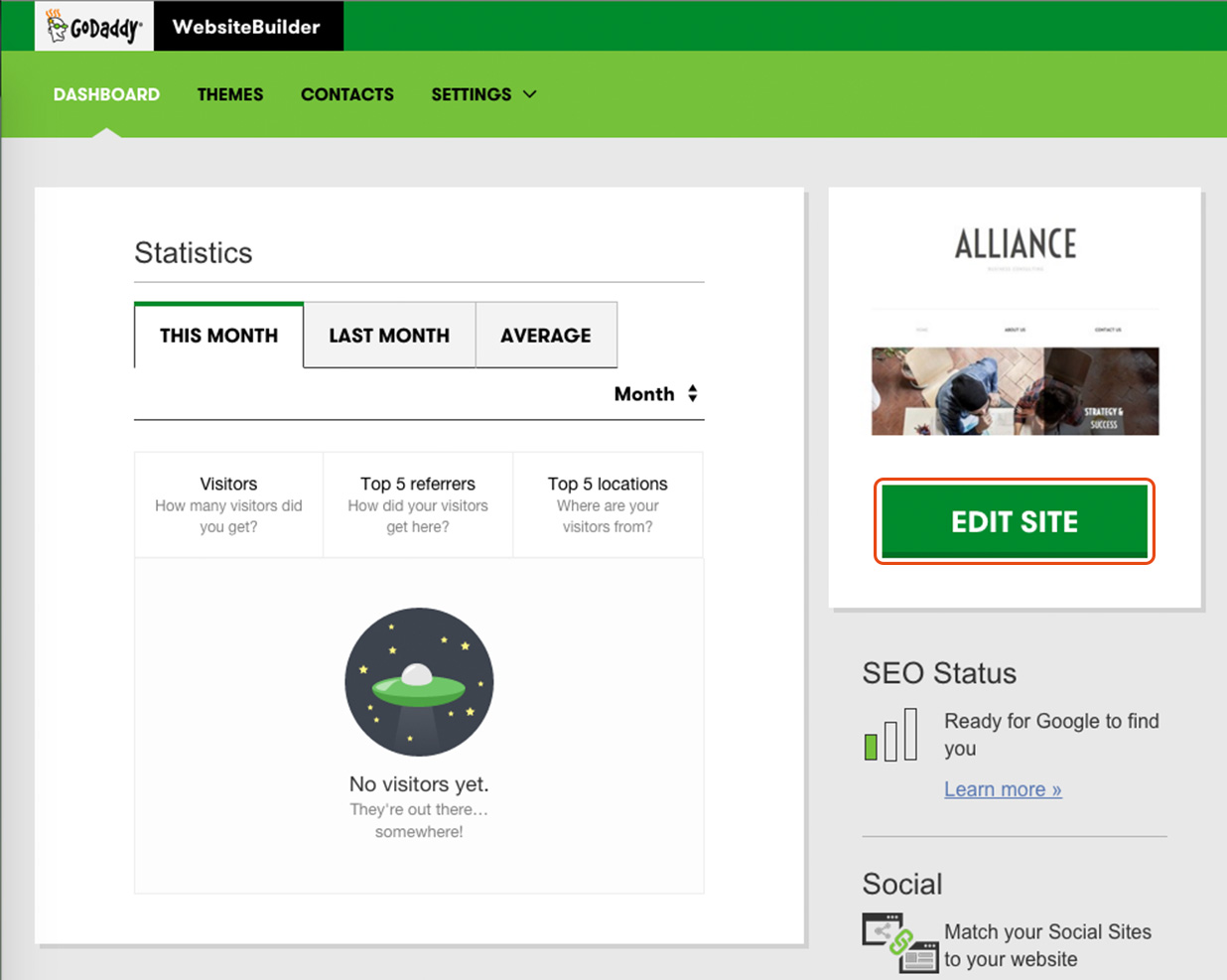 Installing the EqualWeb accessibility widget on GoDaddy - step screenshot 1