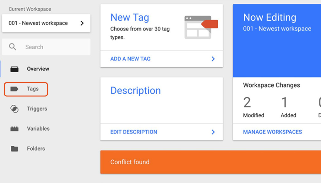 Installing the EqualWeb accessibility widget on Google Tag Manager - step screenshot 1