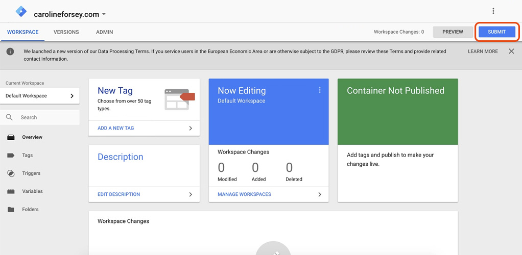 Installing the EqualWeb accessibility widget on Google Tag Manager - step screenshot 7