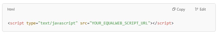 Installing the EqualWeb accessibility widget on Ucraft - step screenshot 1