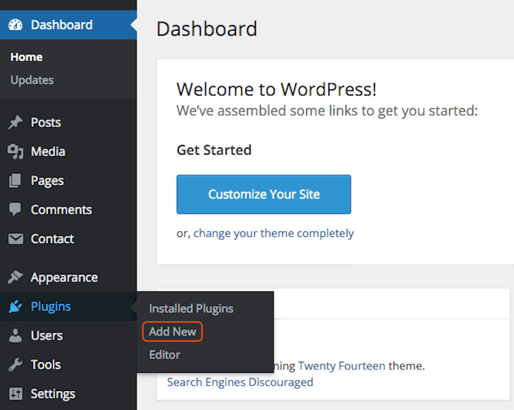 Installing the EqualWeb accessibility widget on WordPress - step screenshot 1